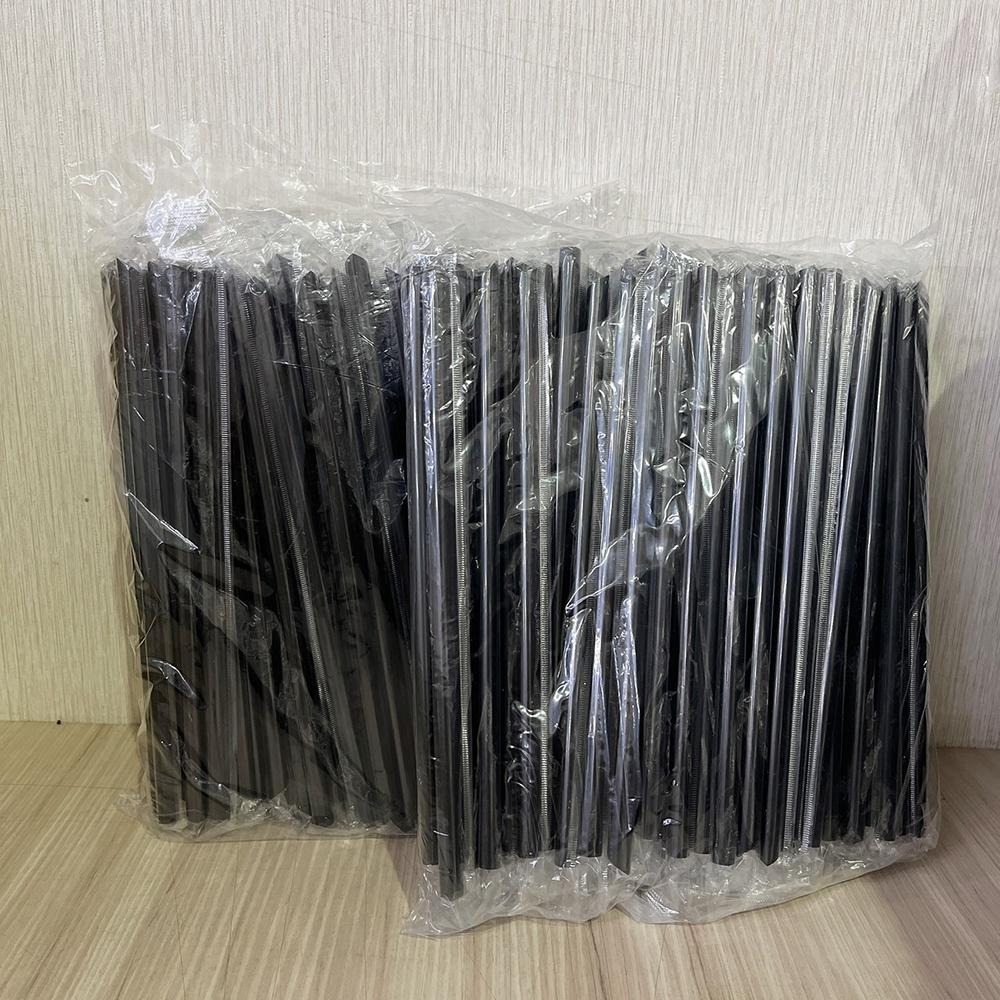 【柚子烘焙材料】斜口透明吸管 單支 獨立包裝 黑色吸管 粗/細 斜口吸管 塑膠吸管 飲料吸管 波霸吸管 免洗吸管 吸管-細節圖3