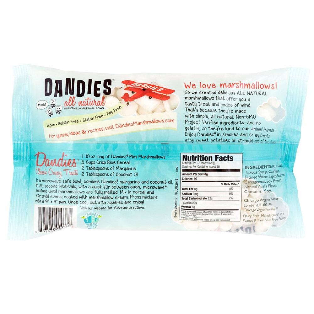 【柚子烘焙材料】美國丹迪斯DANDIES純素棉花糖 香草口味 283g 大顆小顆 雪Q餅 雪花餅 素棉花糖 無防腐劑全素-細節圖8