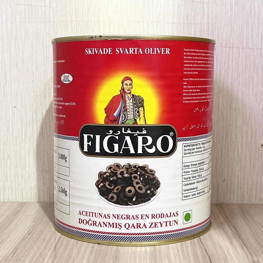 【柚子烘焙材料】Figaro 黑橄欖片 3KG 披薩 義大利麵 麵包 醃製品 橄欖-細節圖3