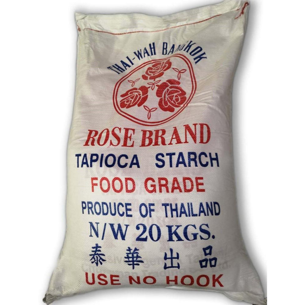 【柚子烘焙材料】三花 樹薯澱粉 粗粉 地瓜粉 20kg 食用級 樹薯粉 玫瑰牌樹薯粉 樹薯粒粉 粗粒 炸粉 三花牌地瓜粉-細節圖3