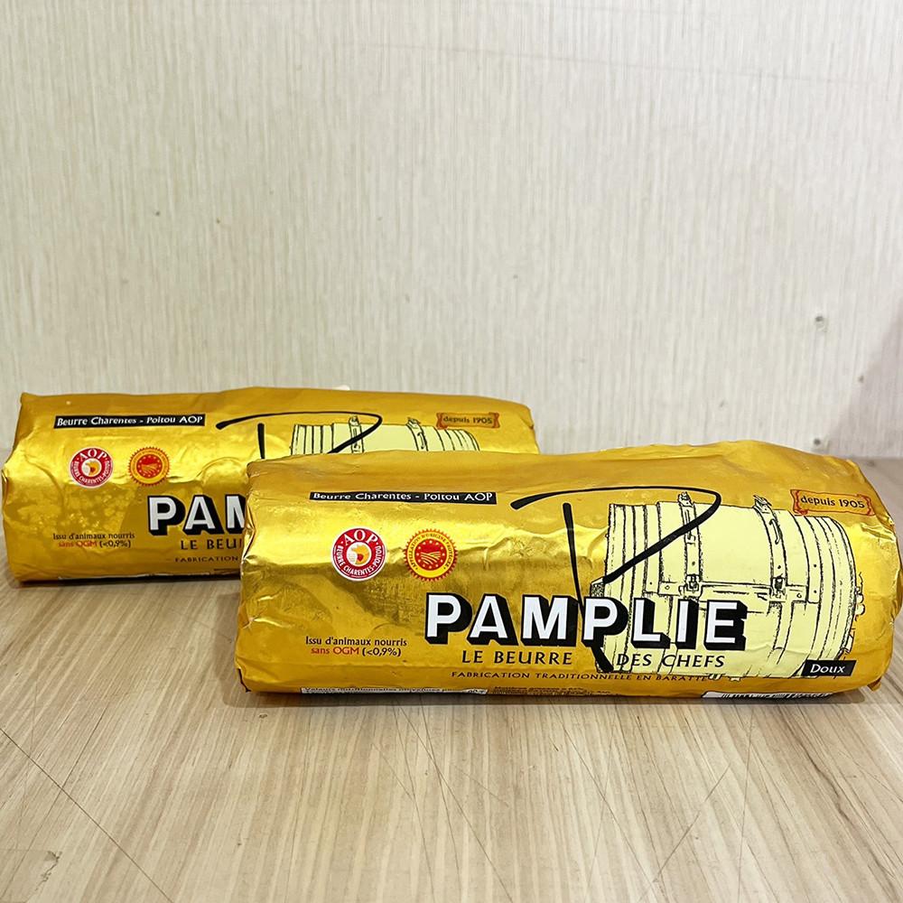 【柚子烘焙材料】法國潘普麗PAMPLIE 無鹽發酵奶油條(500g)法國 邦菩禮 AOP 無鹽 發酵奶油條 無鹽發酵奶油-細節圖3