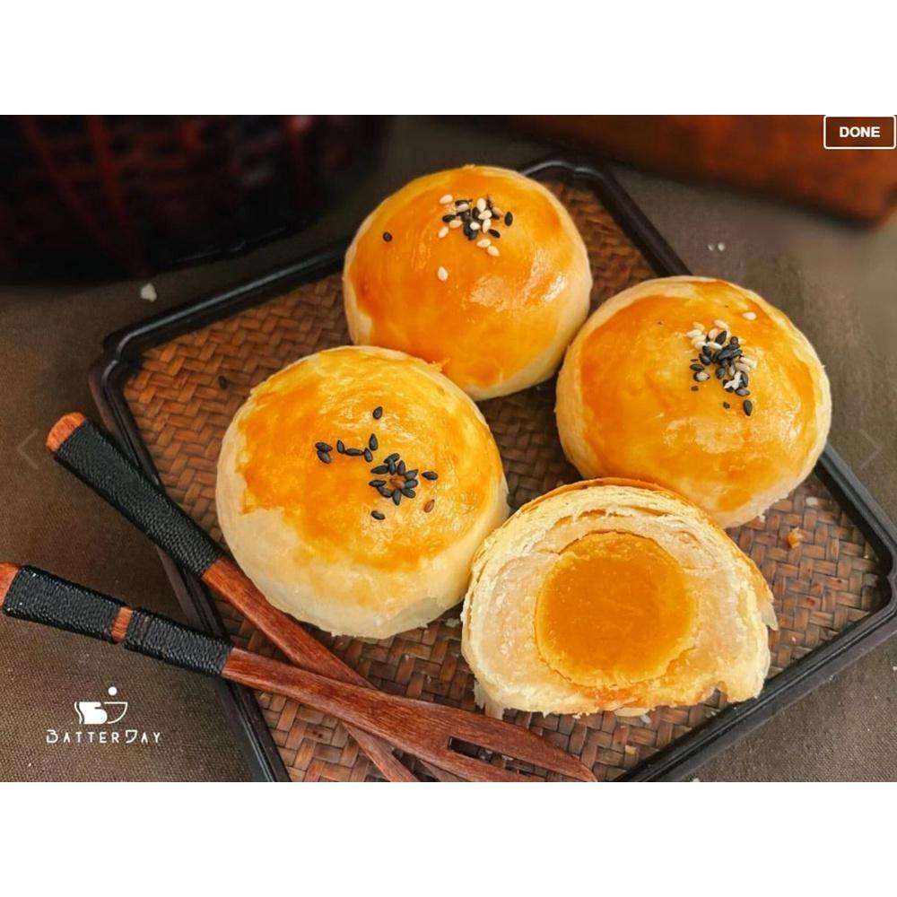 焙日 金沙奶黃餡 1kg (冷藏) 蛋黃酥 中秋月餅 蛋黃酥餡 內餡 奶黃內餡-細節圖2