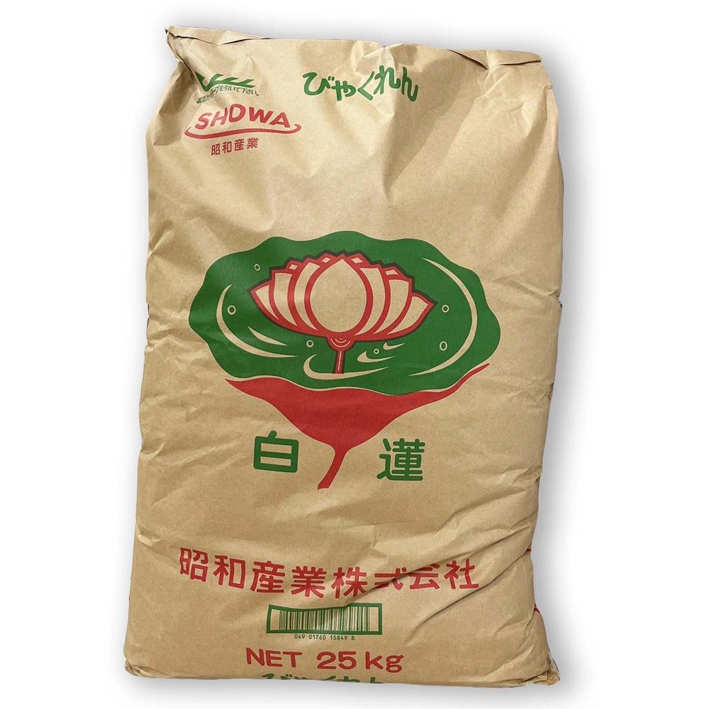 【柚子烘焙材料】昭和製粉 日本昭和 白蓮中筋麵粉 25kg 白蓮 中筋麵粉 包子 饅頭 烏龍麵 葱抓餅 日本麵 烘焙材料-細節圖4