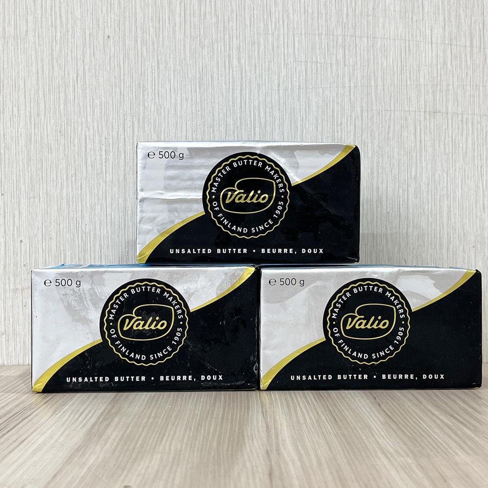 【柚子烘焙材料】統清Valio蔚優發酵奶油 芬蘭 VALIO極光奶油 500g(無鹽)冷凍 極光發酵奶油塊 蔚優發酵奶油-細節圖2