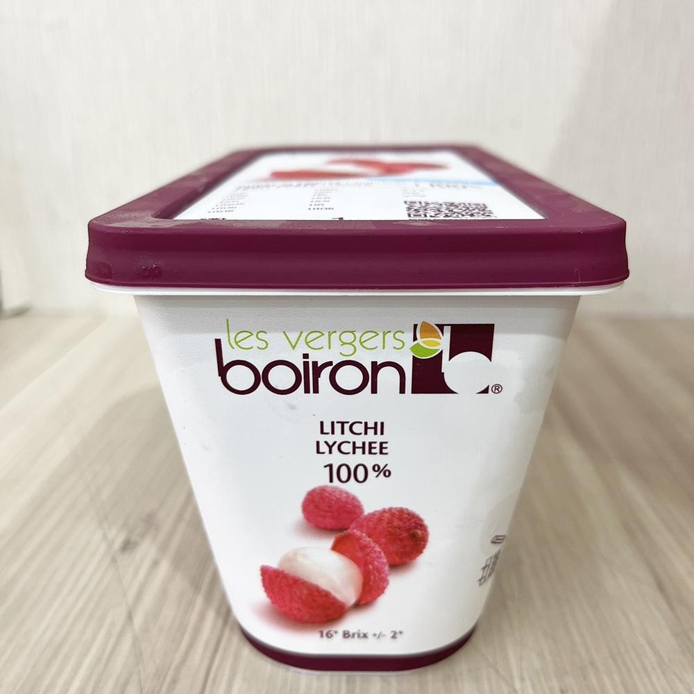 【柚子烘焙材料】法國 保虹 BOIRON 冷凍果泥 荔枝果泥 1kg 冷凍荔枝果泥 水果糖 冰淇淋 荔枝 烘焙 果泥-細節圖3