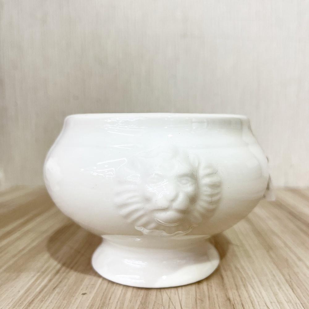 酥皮濃湯碗 白瓷獅碗 獅頭盅 酥皮濃湯 湯碗 獅頭造型 玉米濃湯碗 獅頭碗 碗盅 白瓷碗-細節圖3