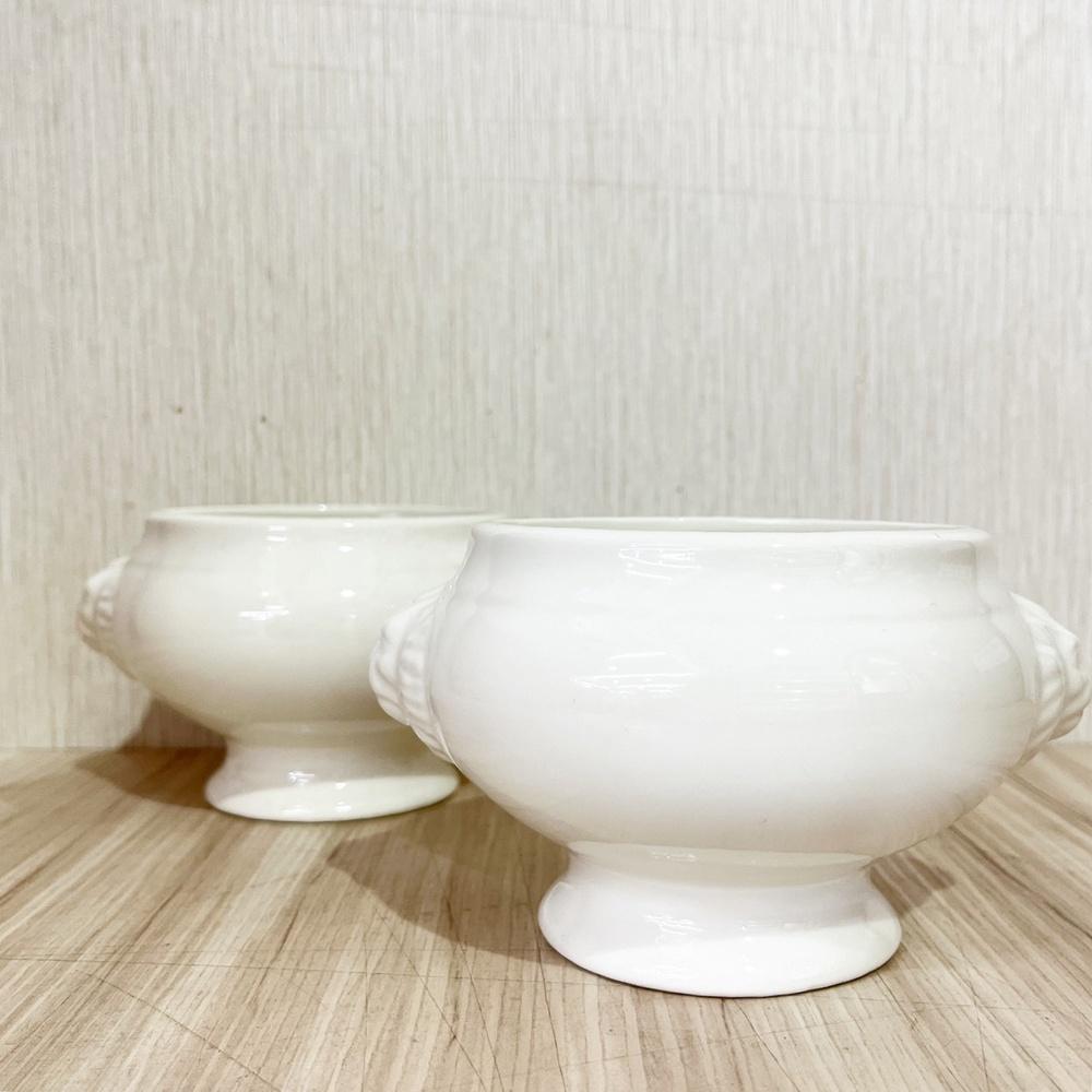 酥皮濃湯碗 白瓷獅碗 獅頭盅 酥皮濃湯 湯碗 獅頭造型 玉米濃湯碗 獅頭碗 碗盅 白瓷碗-細節圖4