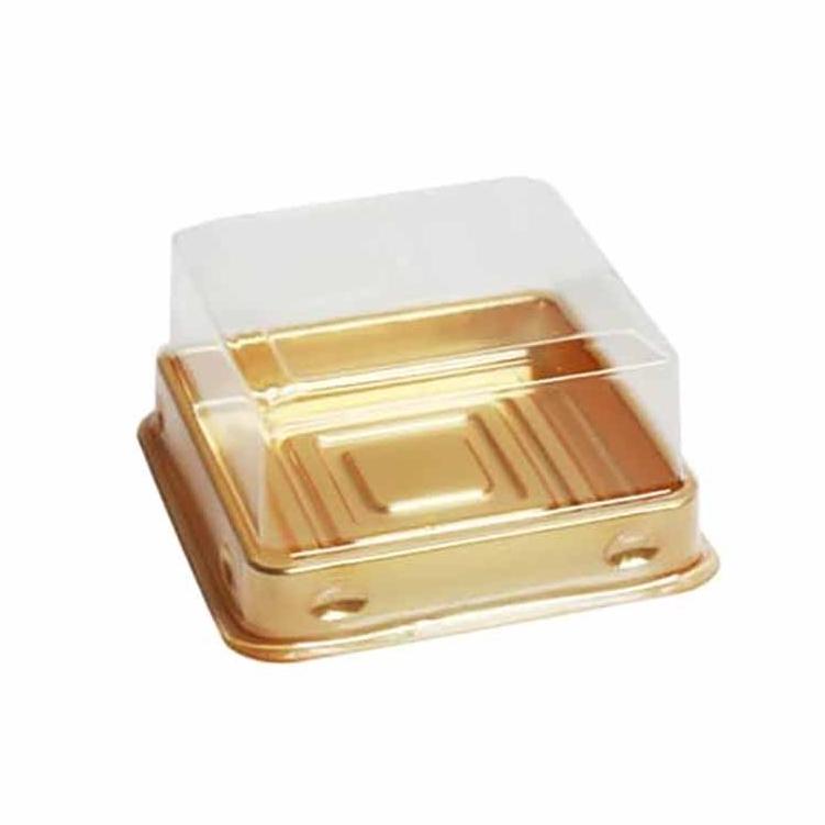 【柚子烘焙材料】50g 蛋黃酥盒50入 方型吸塑盒 單粒蛋黃酥盒 蛋黃酥 月餅盒 透明上蓋 月餅托 西點泡芙 中秋 月餅-細節圖4