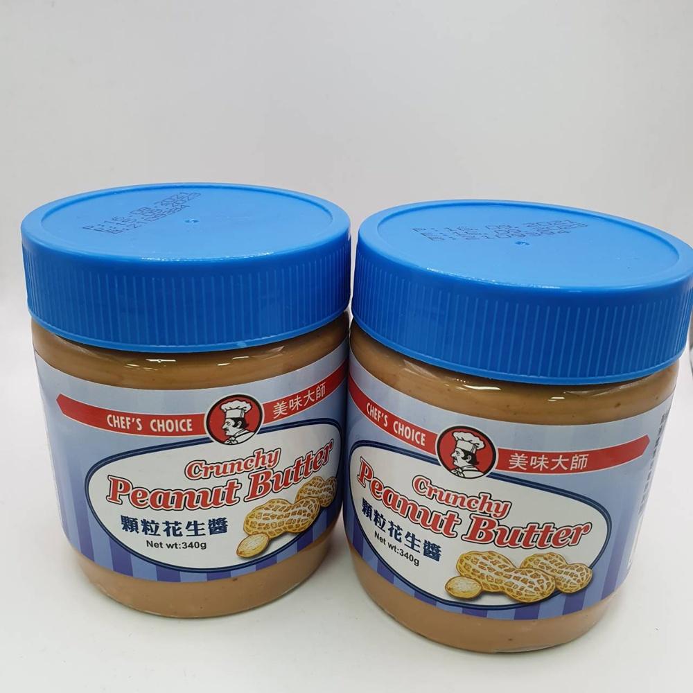 【柚子烘焙材料】美味大師 顆粒花生醬 340g/1kg 花生醬(藍蓋)美味大師顆粒花生醬 吐司 三明治 厚片 麵包 抹醬-細節圖3
