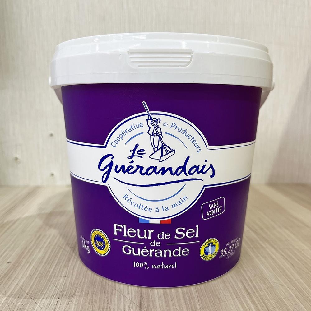 【柚子烘焙材料】法國 Le Guerande葛宏德 天然鹽之花 1kg/罐 海鹽 新娘之鹽 法國給宏得 鹽之花 原裝進口-細節圖2