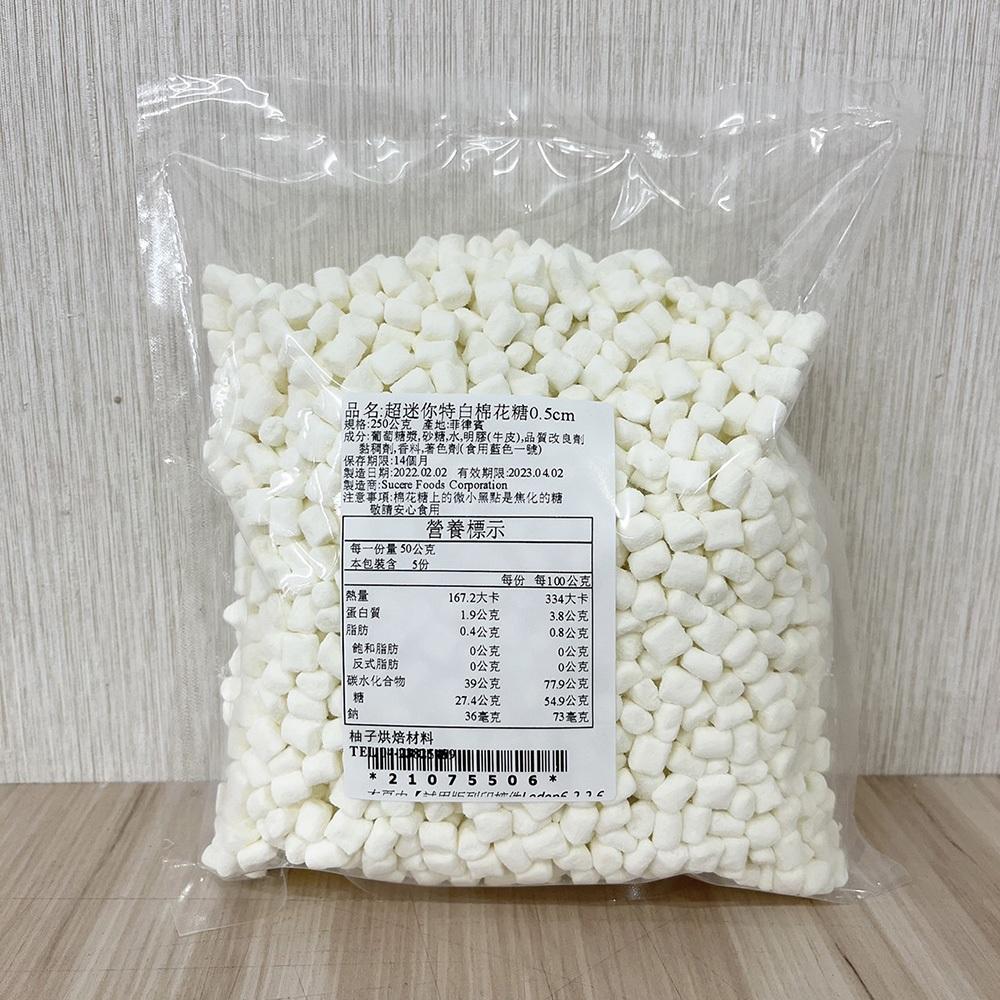 【柚子烘焙材料】蜜意坊棉花糖 超迷你特白棉花糖 0.5cm 分裝1kg/200g 烘焙 超迷你特白棉花糖 雪Q餅 牛軋餅-細節圖5