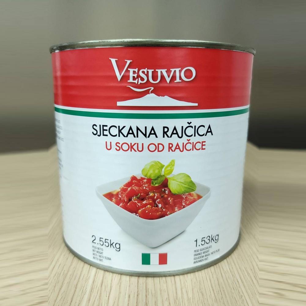 【柚子烘焙材料】FIAMMA義大利整粒蕃茄 400g   Vesuvio 切碎蕃茄丁2.5kg   切碎蕃茄丁400g-細節圖2