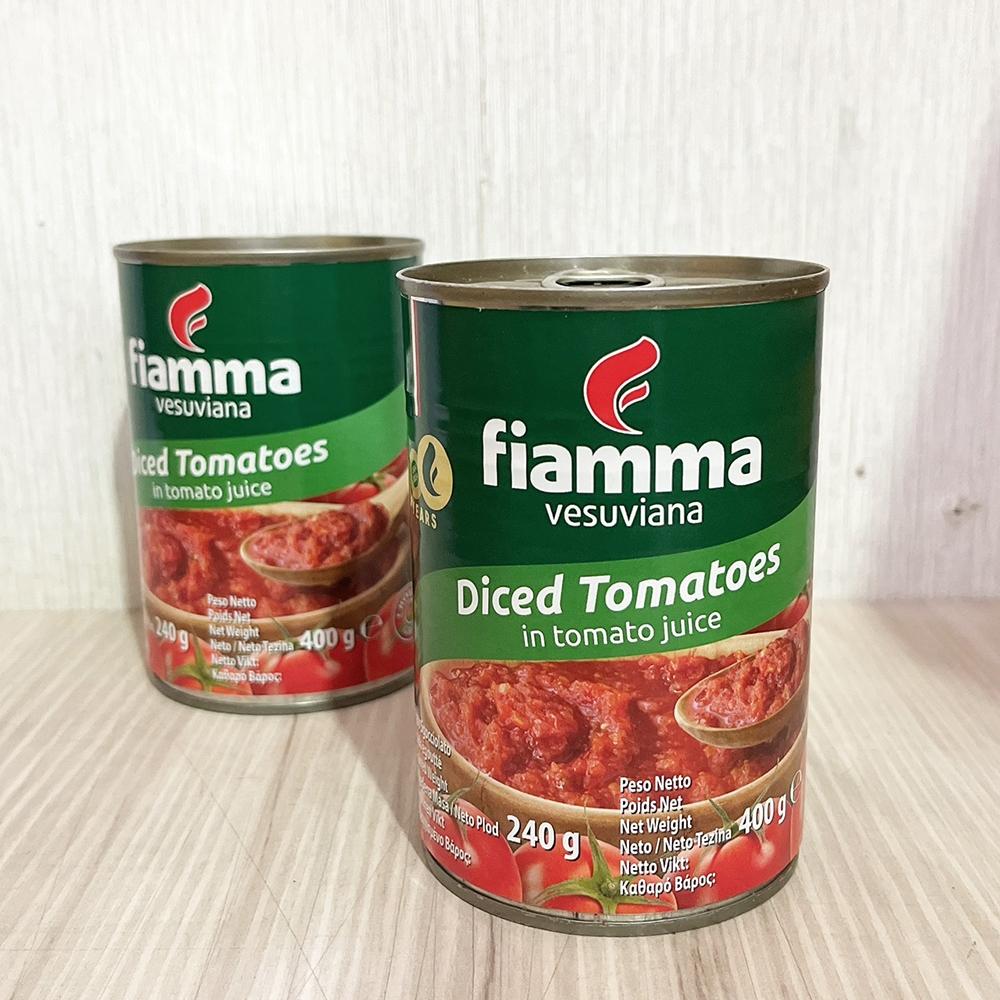 【柚子烘焙材料】FIAMMA義大利整粒蕃茄 400g   Vesuvio 切碎蕃茄丁2.5kg   切碎蕃茄丁400g-細節圖6