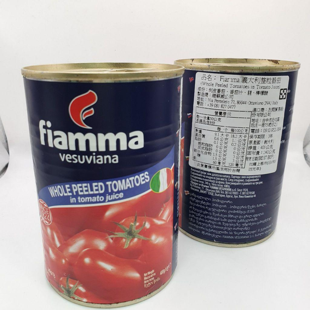 【柚子烘焙材料】FIAMMA義大利整粒蕃茄 400g   Vesuvio 切碎蕃茄丁2.5kg   切碎蕃茄丁400g-細節圖8
