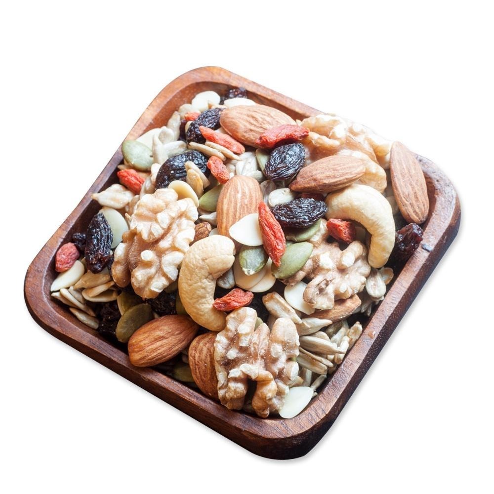 頂級綜合無調味果實/腰果、杏仁果、核桃、南瓜子、杏仁片、枸杞、葡萄乾、葵花子/1入(250g/包)-細節圖2