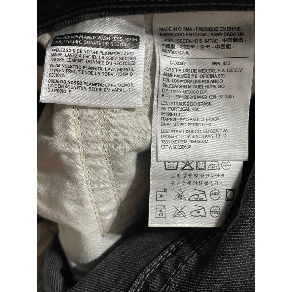 Levi’s levis 511 W31 L34 二手深灰修身牛仔褲-細節圖4