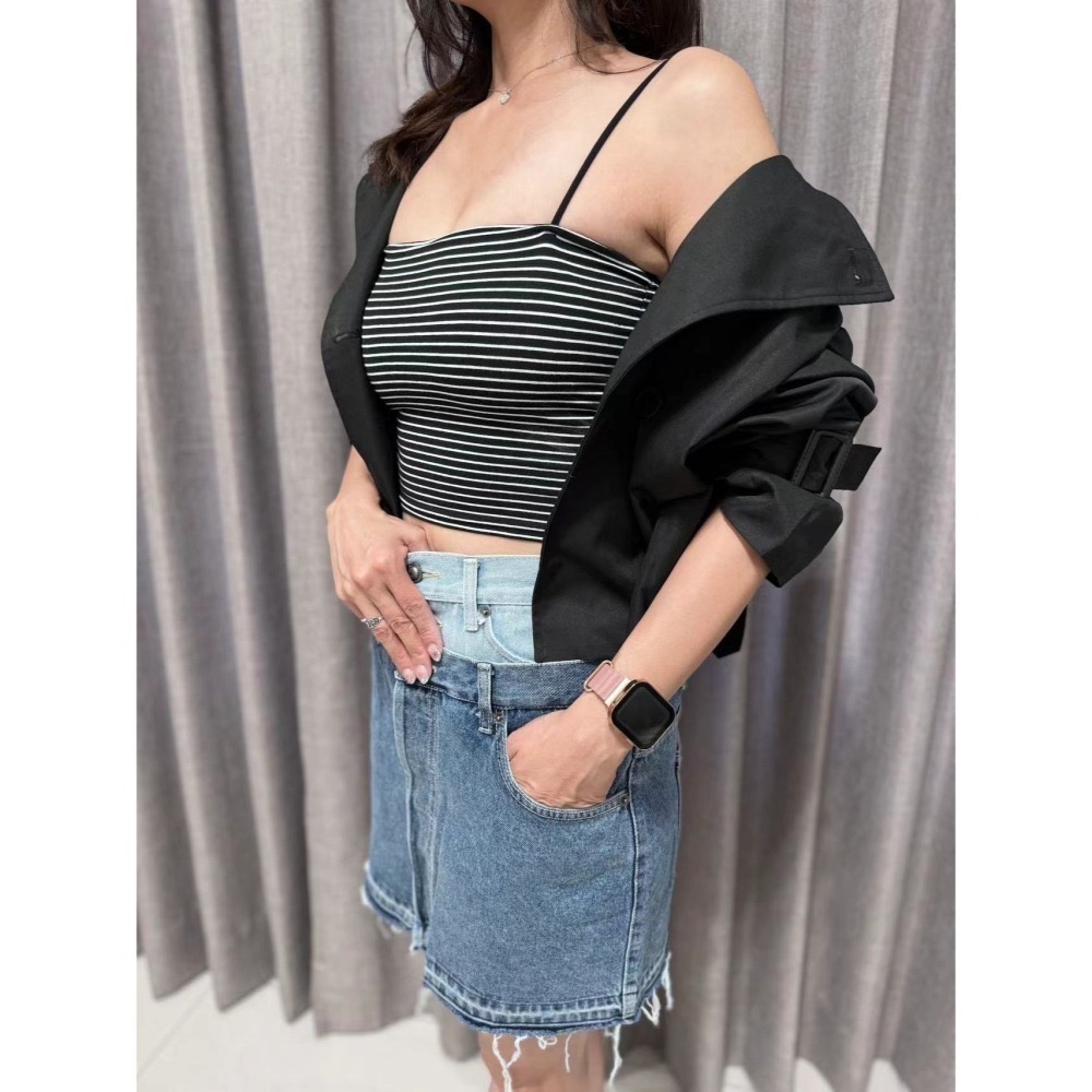 結束營業現貨出清❣️玖月。September❣️ 正韓 春夏必備單品細肩平口罩杯小可愛 2403B01-細節圖4