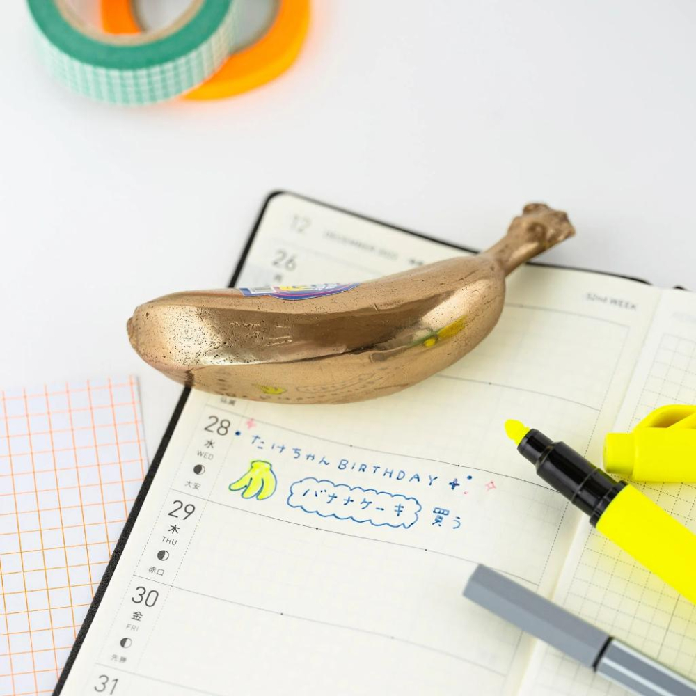 HOBO日手帳週邊 迷你香蕉銅錘  ミニバナナハンマーDX 錘子香蕉 紙鎮-細節圖5