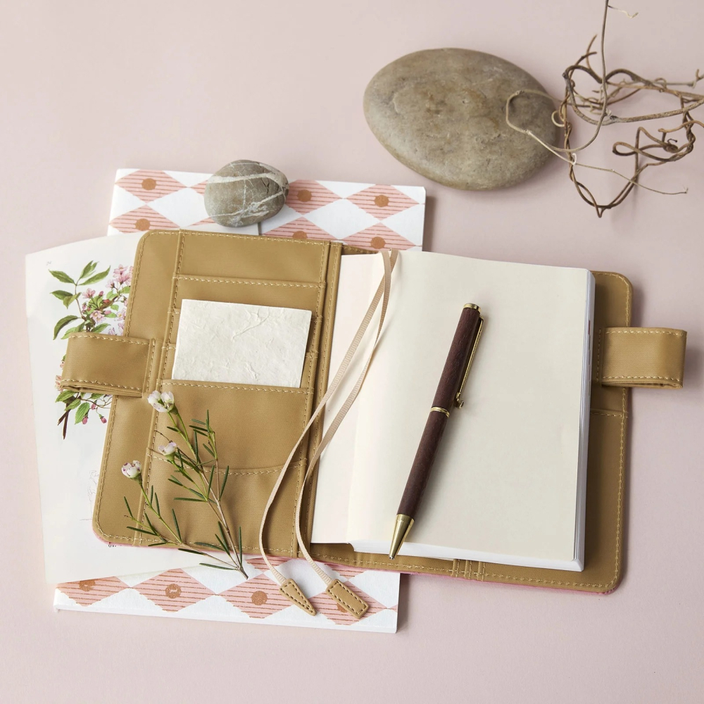 【預購】HOBO日手帳外皮 A6文庫本 櫻並木 櫻花粉 純色系列 書皮 書衣 Hobonichi HOBO手帳-細節圖3