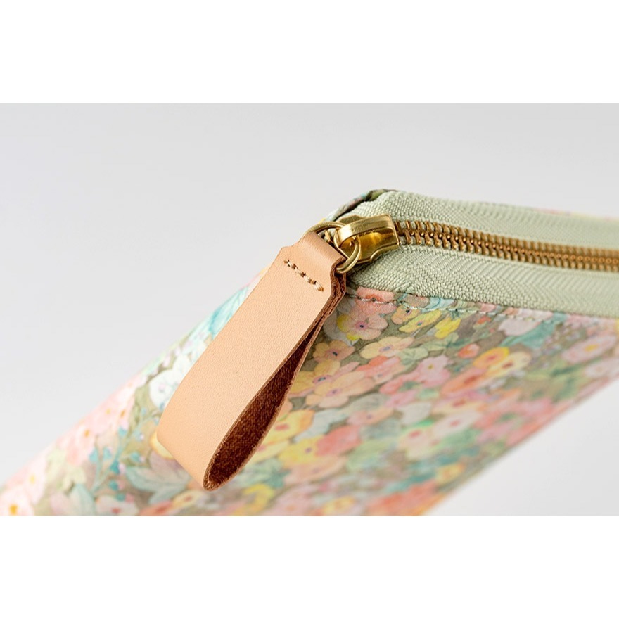 【現貨】HOBO日Weeks收納包 Hollyhocks（Orange）英國Liberty Fabrics 週手帳拉鍊包-細節圖10