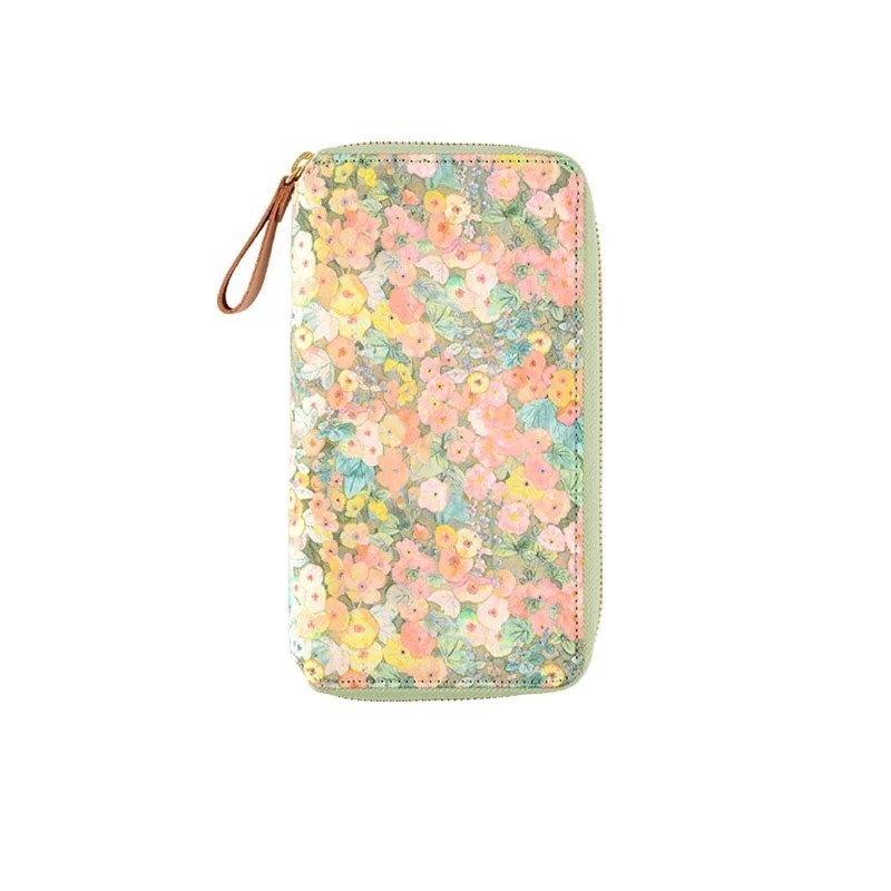 【現貨】HOBO日Weeks收納包 Hollyhocks（Orange）英國Liberty Fabrics 週手帳拉鍊包-規格圖11