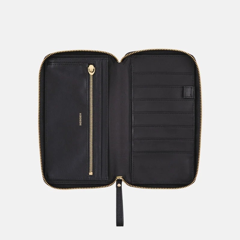 【預購】HOBO日Weeks收納包 notte 夜色黑壓紋 PU合皮 週手帳 書衣書皮 拉鍊包 Single Color-細節圖8