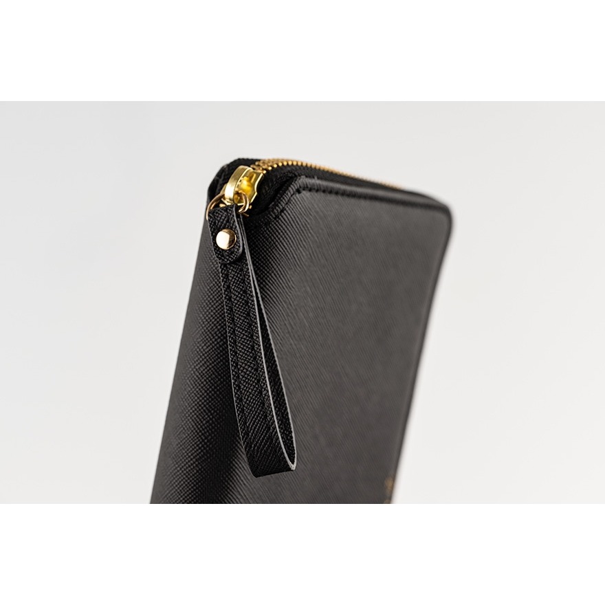 【預購】HOBO日Weeks收納包 notte 夜色黑壓紋 PU合皮 週手帳 書衣書皮 拉鍊包 Single Color-細節圖11