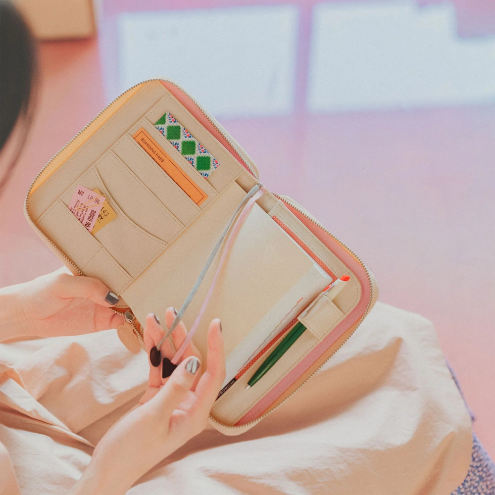 【預購】HOBO日手帳外皮 A6文庫本 PYT - Tokyo in bloom/rabbits 書皮 書衣 拉鍊包-細節圖3