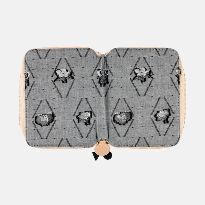 【預購】HOBO日手帳外皮 A6文庫本 PYT - Tokyo in bloom/rabbits 書皮 書衣 拉鍊包-細節圖7