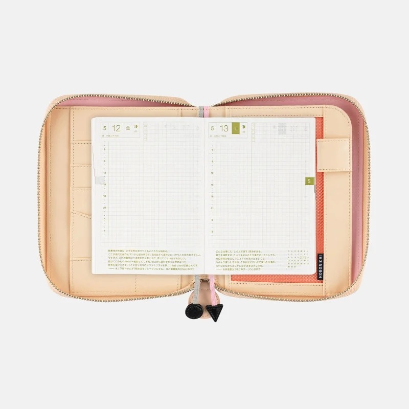 【預購】HOBO日手帳外皮 A6文庫本 PYT - Tokyo in bloom/rabbits 書皮 書衣 拉鍊包-細節圖9