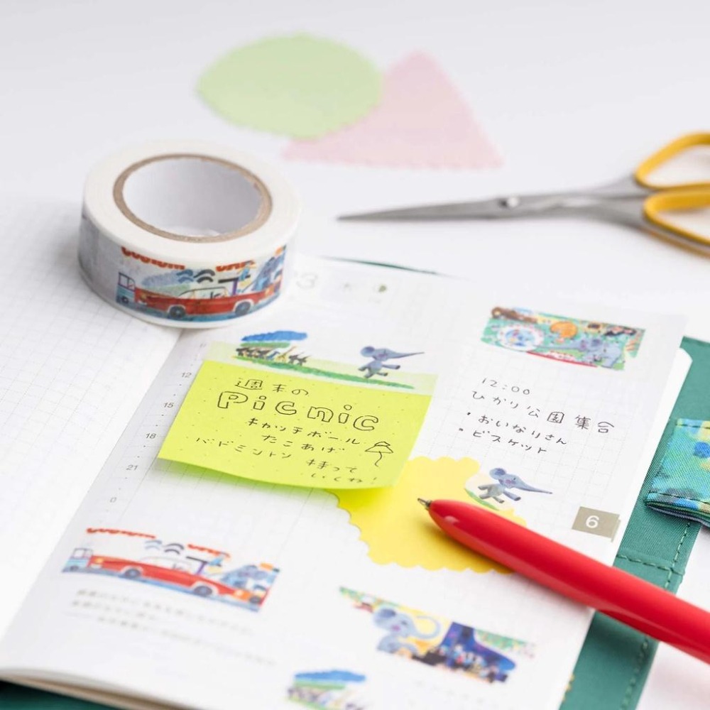 [現貨]HOBO日手帳週邊 古倫巴幼兒園 和紙膠帶 堀內誠一 Hobonichi 2023年新款-細節圖3