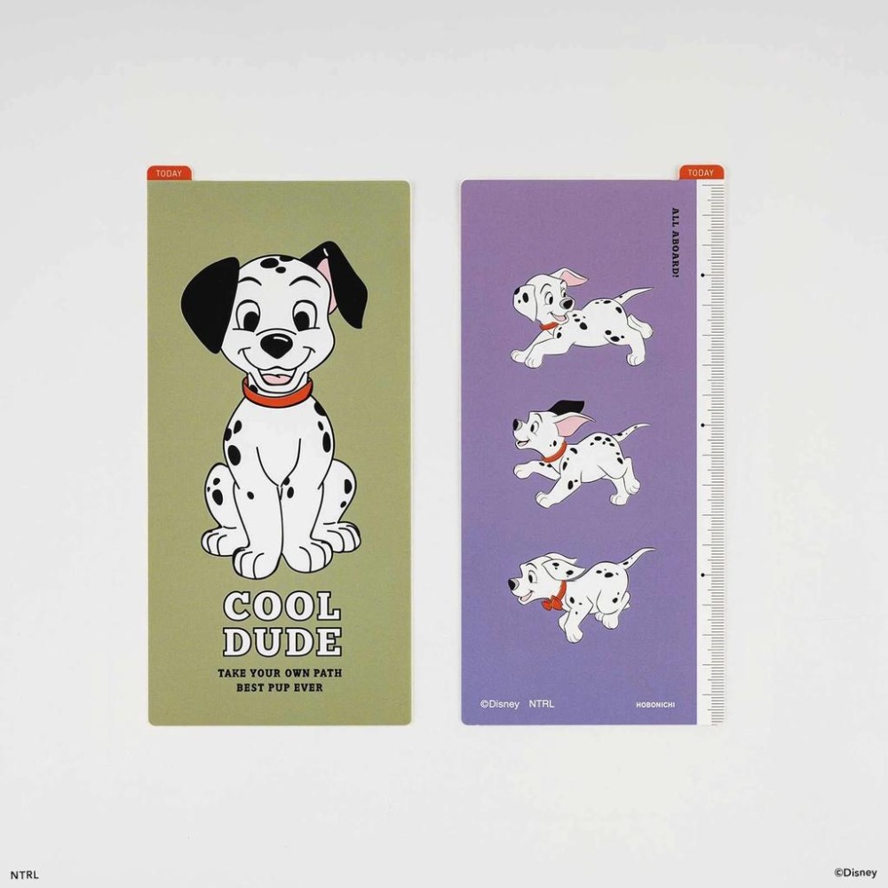 【現貨】HOBO日 墊板尺 101忠狗 迪士尼 (A6/A5/Weeks三種尺寸) 手帳週邊 Disney-細節圖8