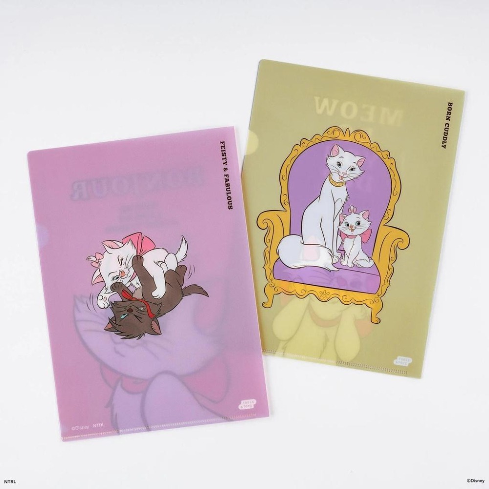 【現貨】HOBO日手帳週邊 A5資料夾2入組 瑪麗貓 貓兒歷險記 迪士尼 Disney Marie Cats-細節圖3