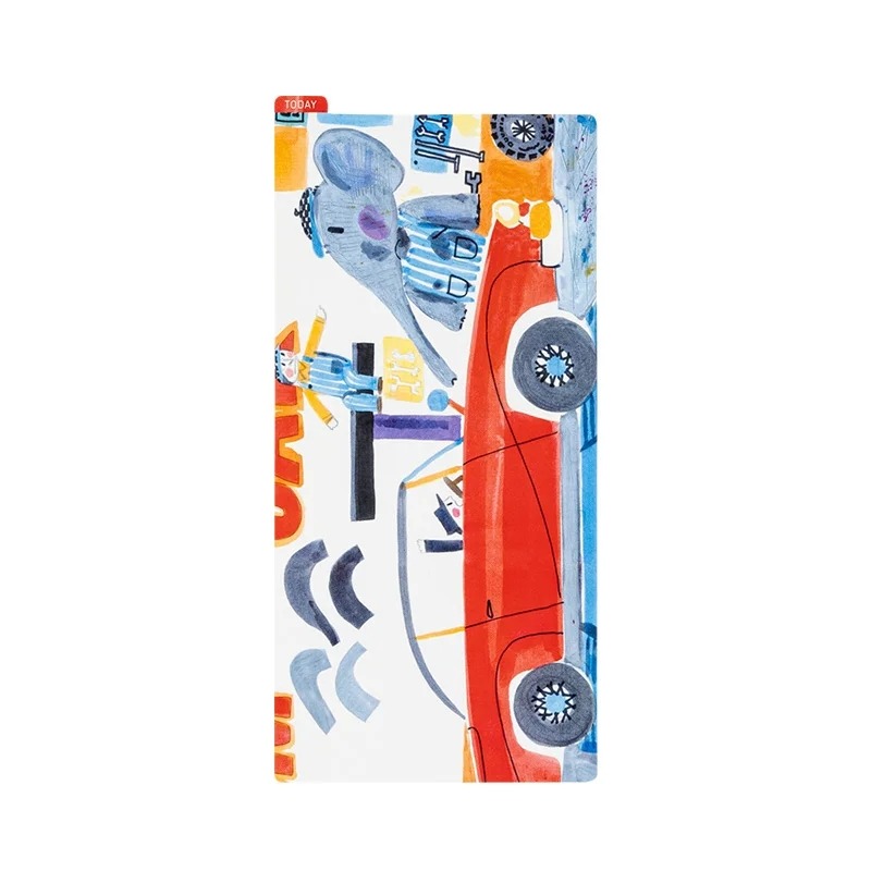 【現貨】HOBO日 墊板尺 古倫巴幼兒園 堀內誠一 西內南 (A6/A5/Weeks三種尺寸) 手帳週邊-規格圖9