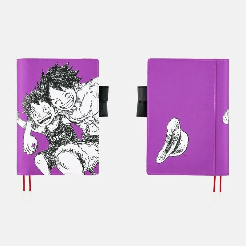 【現貨】HOBO日手帳外皮 A5大本 ONE PIECE 草帽小子魯夫 PURPLE 海賊王 航海王 書皮 書衣-細節圖6