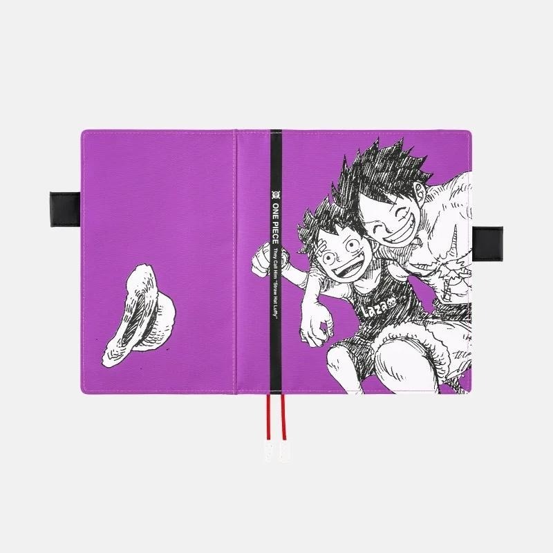 【現貨】HOBO日手帳外皮 A5大本 ONE PIECE 草帽小子魯夫 PURPLE 海賊王 航海王 書皮 書衣-細節圖7