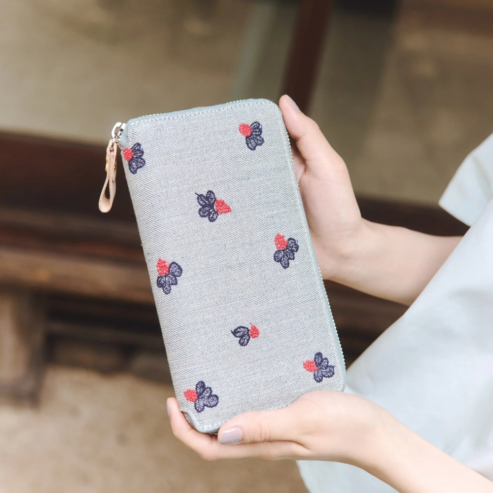 【預購】HOBO日Weeks收納包 light berry（green）皆川明 minä perhonen 週手帳拉鍊包-細節圖2