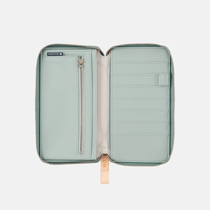 【預購】HOBO日Weeks收納包 light berry（green）皆川明 minä perhonen 週手帳拉鍊包-細節圖7