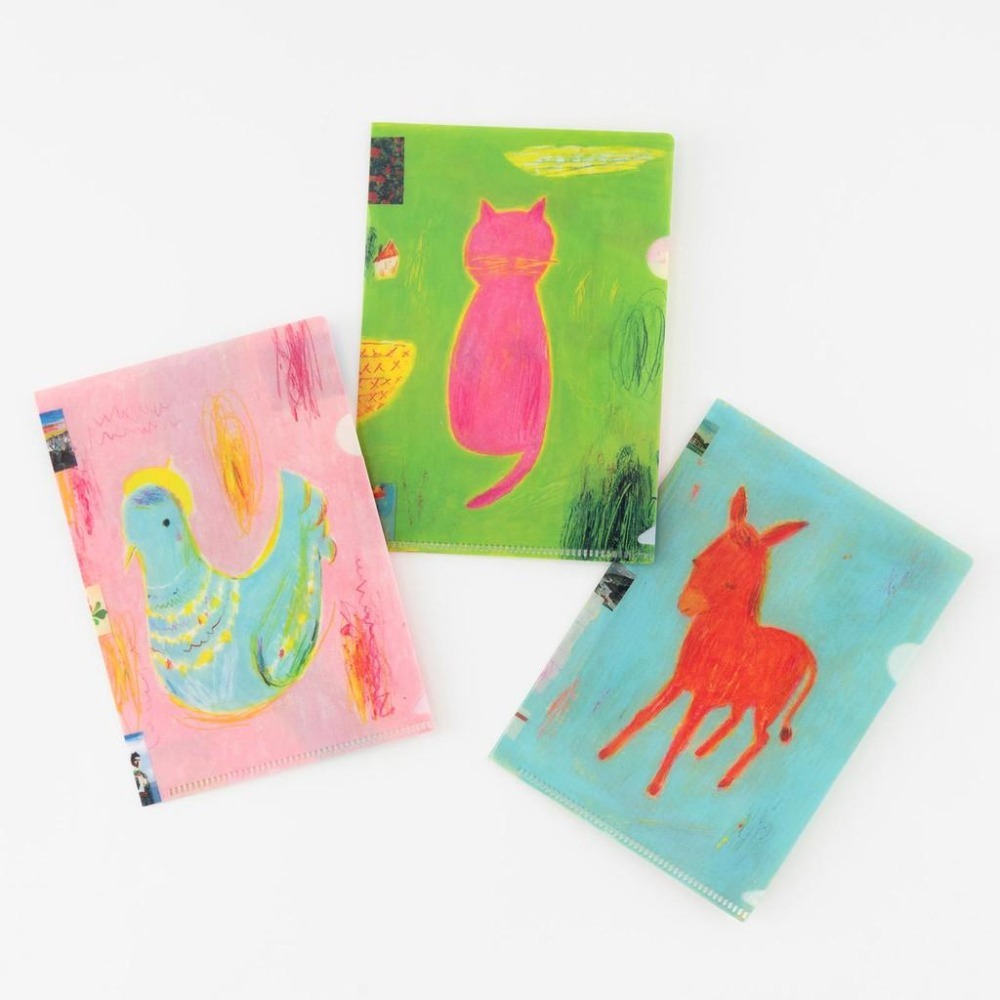 【現貨】HOBO日手帳週邊 A6資料夾3入組 插畫家荒井良二 HOBONICHI-細節圖4