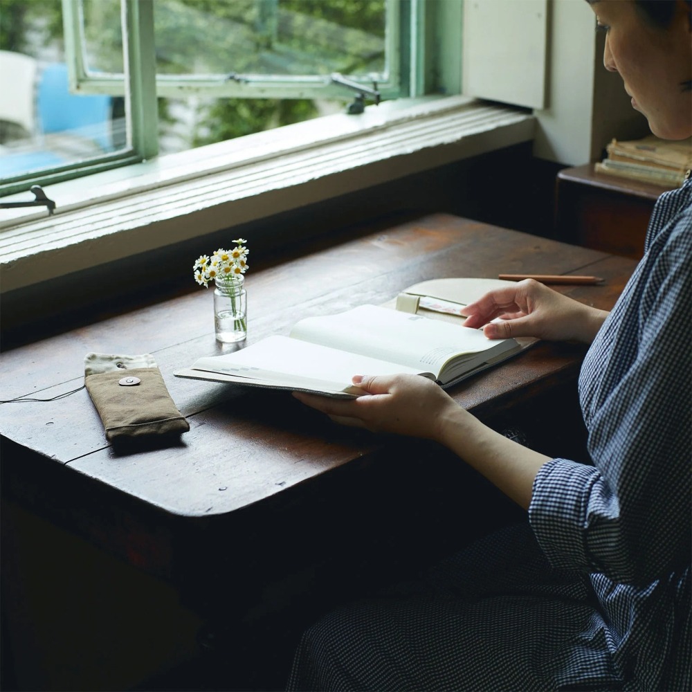 【預購】HOBO五年手帳專用書衣 A5大本 英格蘭黃銅鈕扣包 Search & Collect 人字紋粗花呢 5年手帳-細節圖5