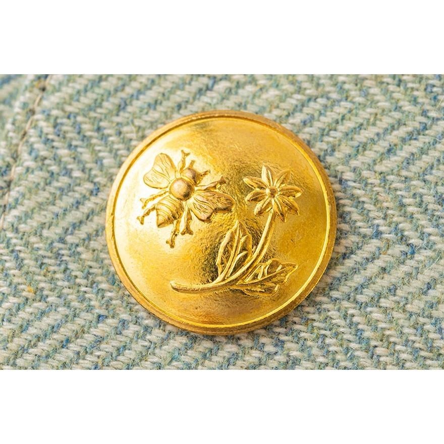 【預購】HOBO五年手帳專用書衣 A5大本 英格蘭黃銅鈕扣包 Search & Collect 人字紋粗花呢 5年手帳-細節圖6