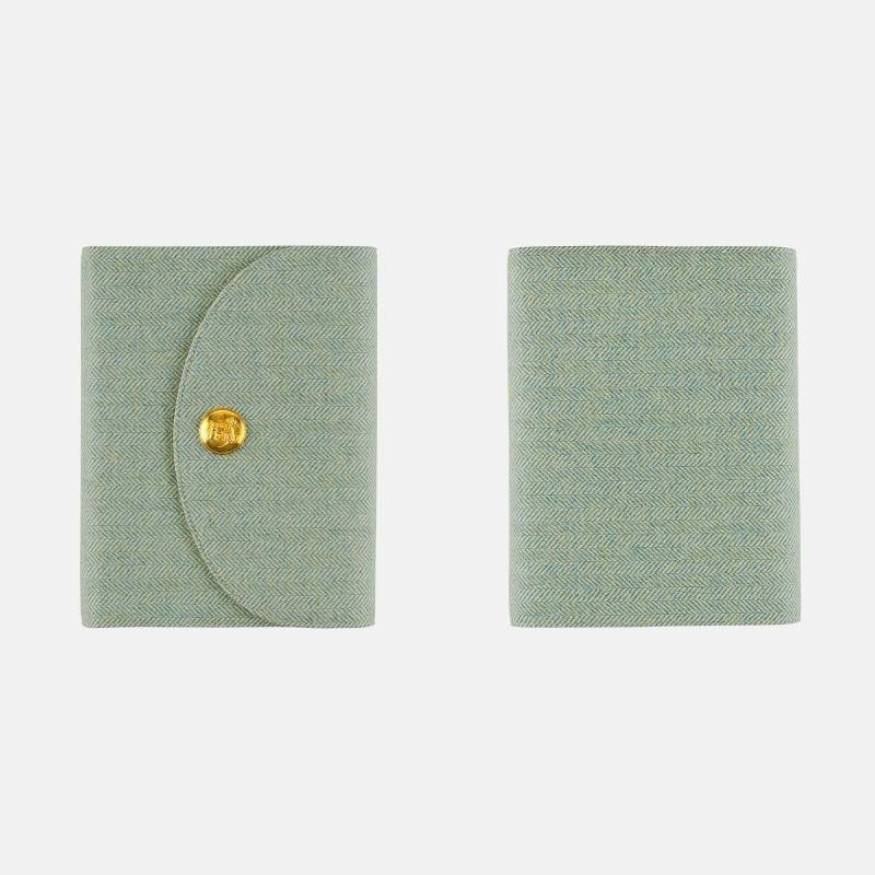 【預購】HOBO五年手帳專用書衣 A5大本 英格蘭黃銅鈕扣包 Search & Collect 人字紋粗花呢 5年手帳-細節圖8