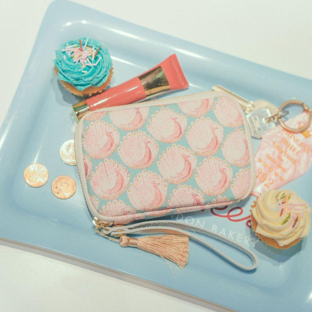 HOBO日 收納包 (口袋版) Peacocks of Grantham Hall 零錢包 鑰匙包 手帳週邊-細節圖2