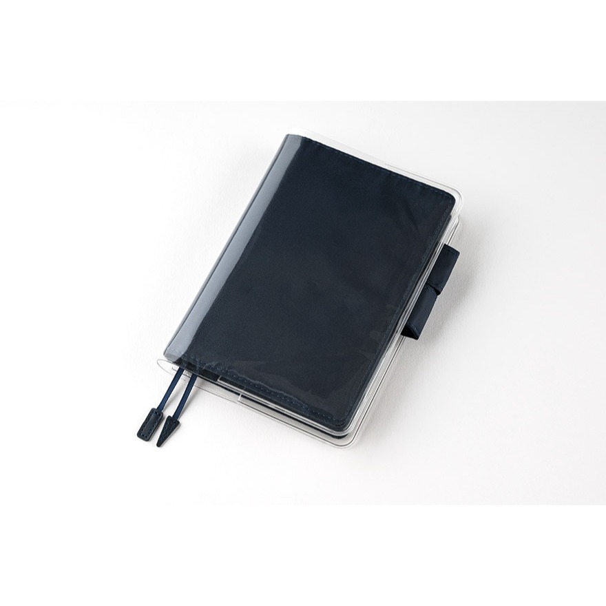 【預購】HOBO日手帳外皮 A6文庫本 藏青 Navy 海軍藍 純色系列 書皮書衣 Hobonichi HOBO手帳-細節圖8
