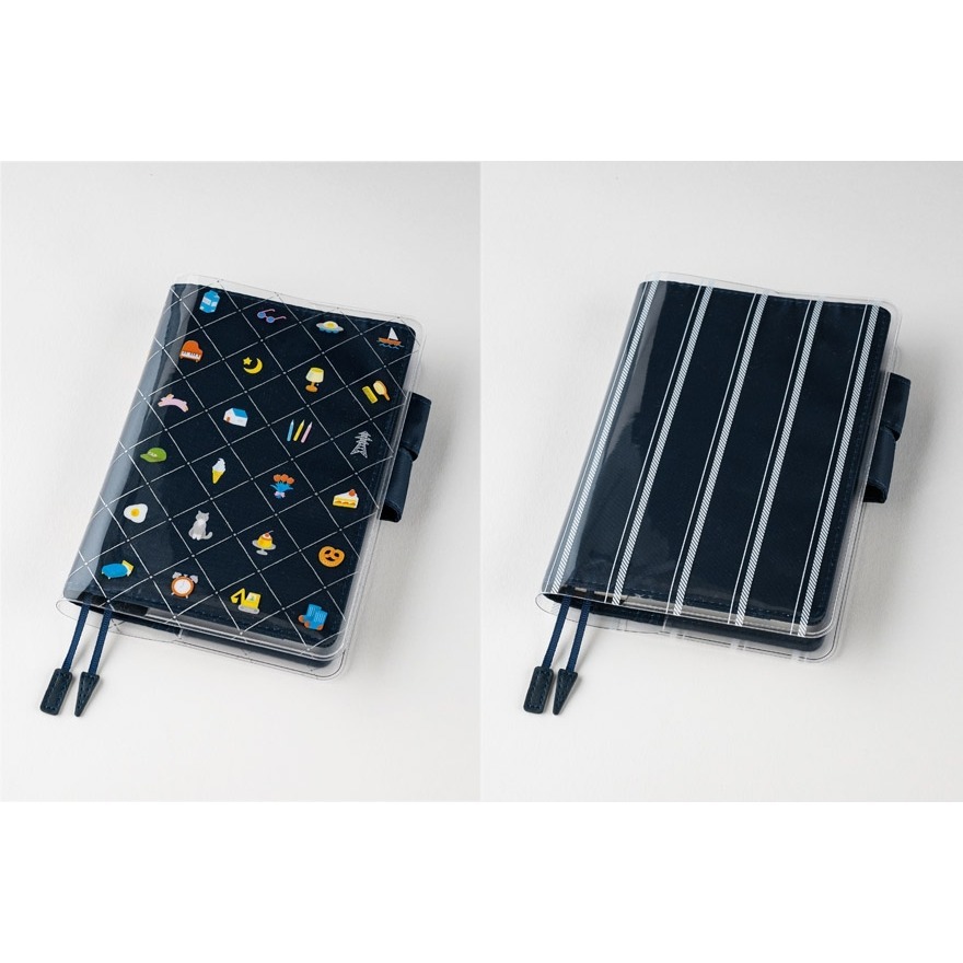 【預購】HOBO日手帳外皮 A6文庫本 藏青 Navy 海軍藍 純色系列 書皮書衣 Hobonichi HOBO手帳-細節圖9