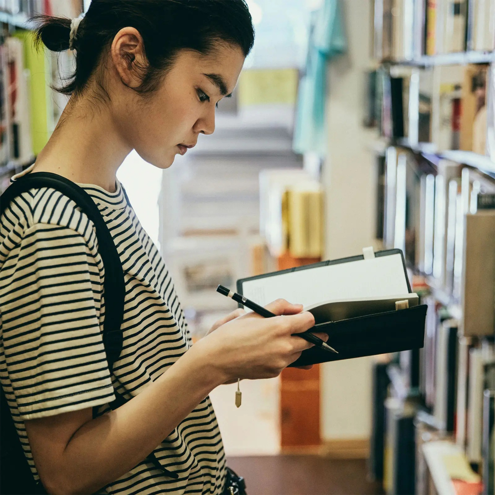 【預購】HOBO日手帳 dayfree專用 BS light 輕便書衣 A5大本 黑色-細節圖2