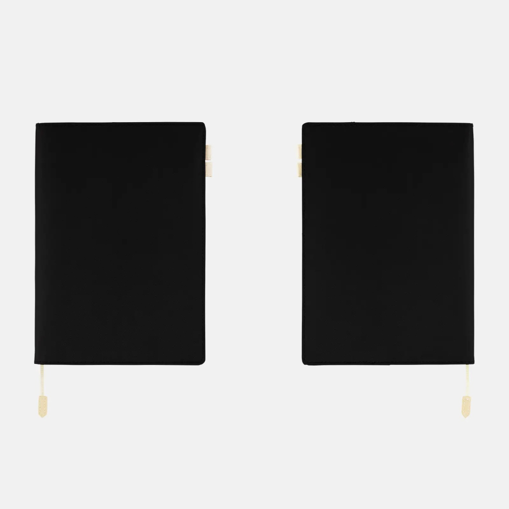 【預購】HOBO日手帳 dayfree專用 BS light 輕便書衣 A5大本 黑色-細節圖6