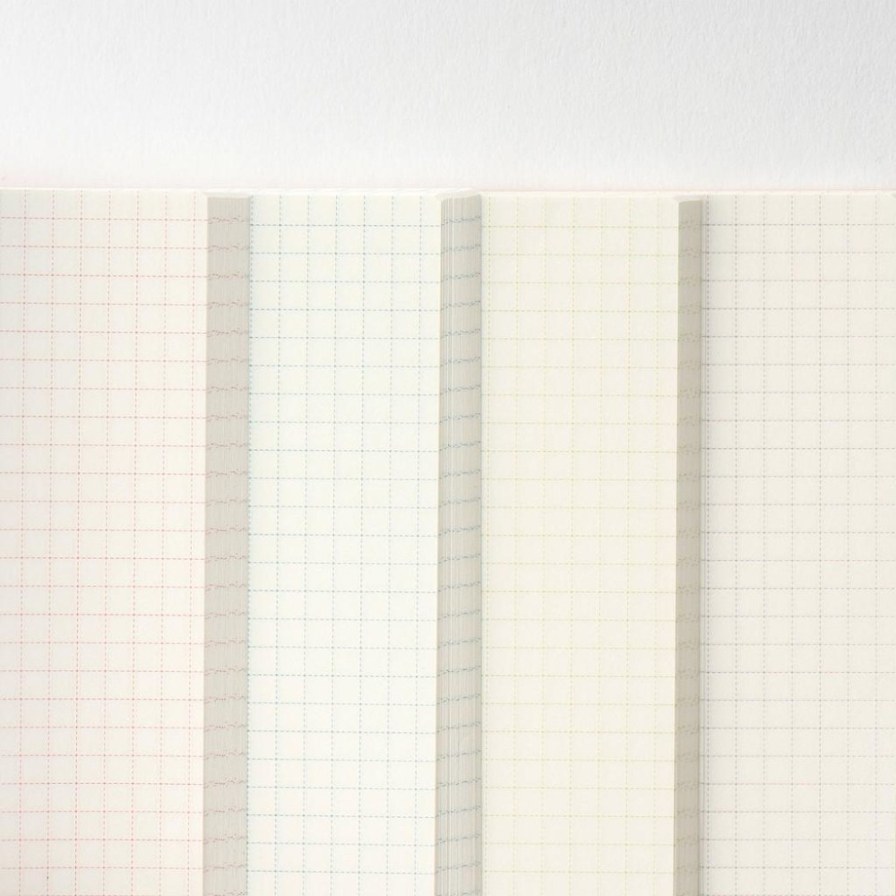 [現貨]HOBO日手帳 方格筆記本 A6文庫本240頁/A5大本288頁 (3.7mm方眼格) 筆記 方眼格 本體-細節圖4