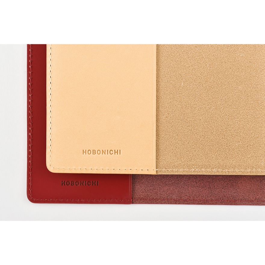 【預購】HOBO 五年手帳專用書衣 A6文庫本 牛革-天然色 (僅適用於5年手帳本體) HOBO手帳-細節圖5