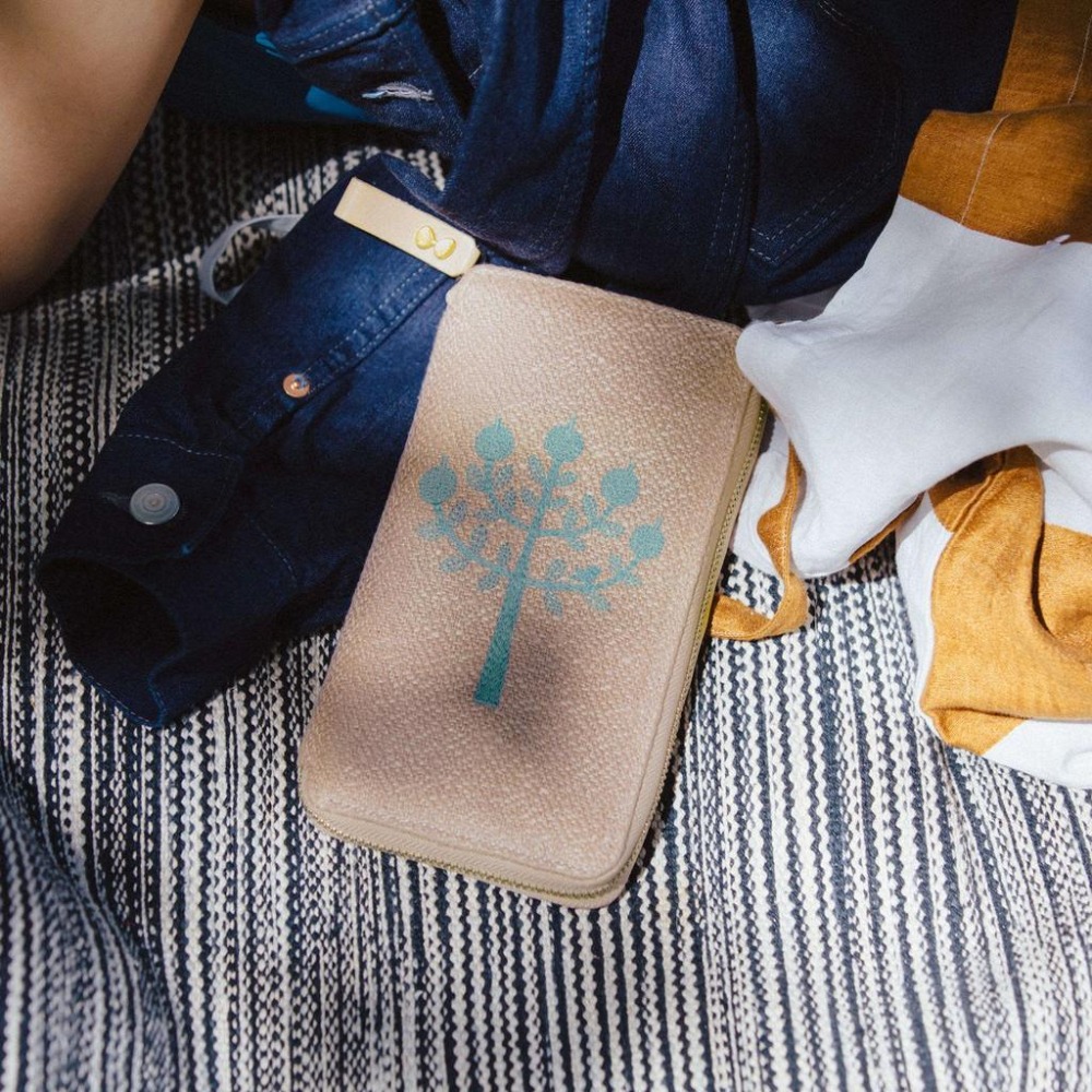 【現貨】 HOBO日手帳 Weeks刺繡收納包 ringo蘋果樹 minä perhonen 皆川明 拉鍊包-細節圖2